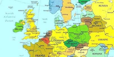 के नक्शे और आसपास के देशों लक्समबर्ग